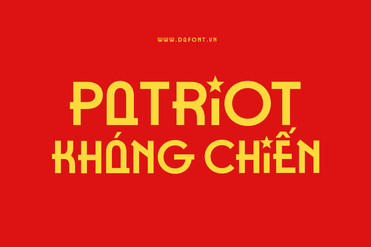 Bo font Patriot Khang Chien mien phi