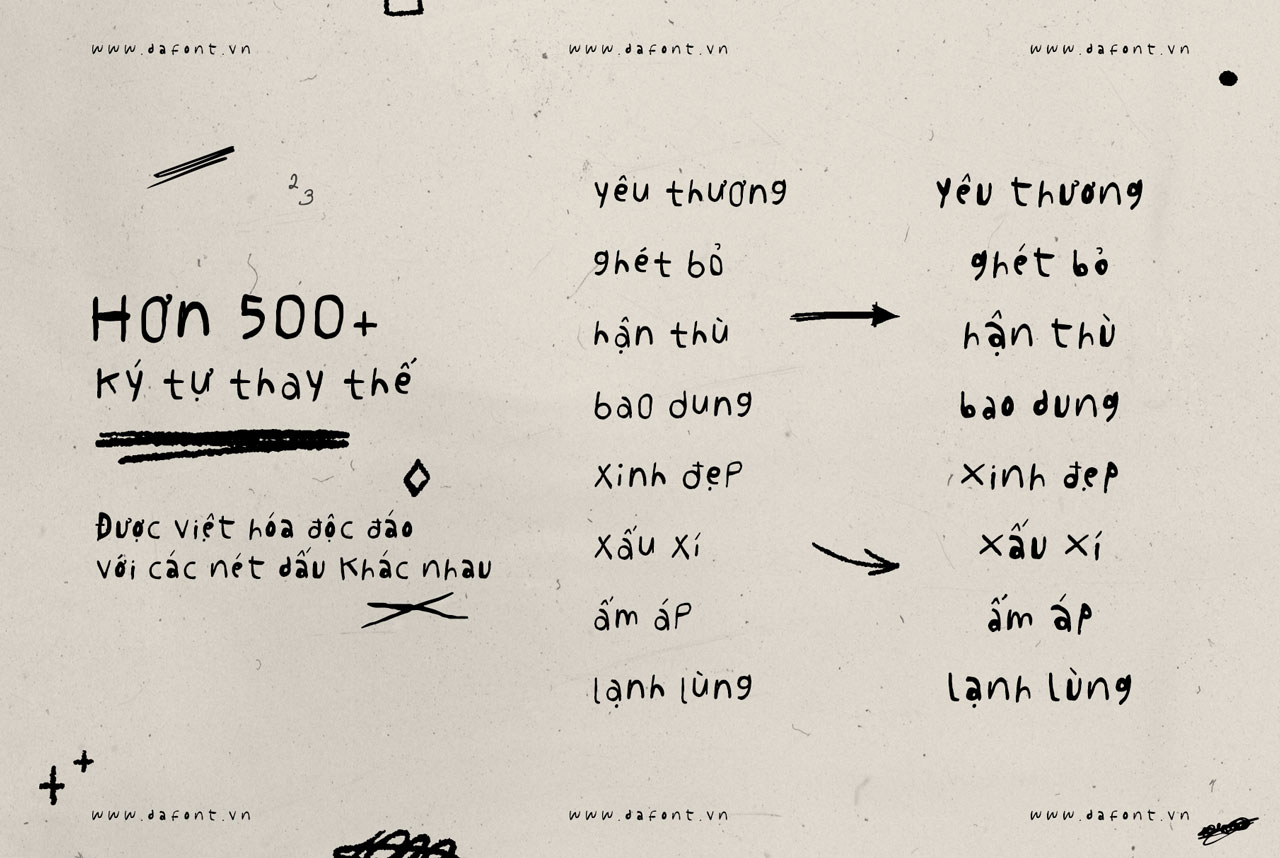 Corose - Font viết tay việt hóa