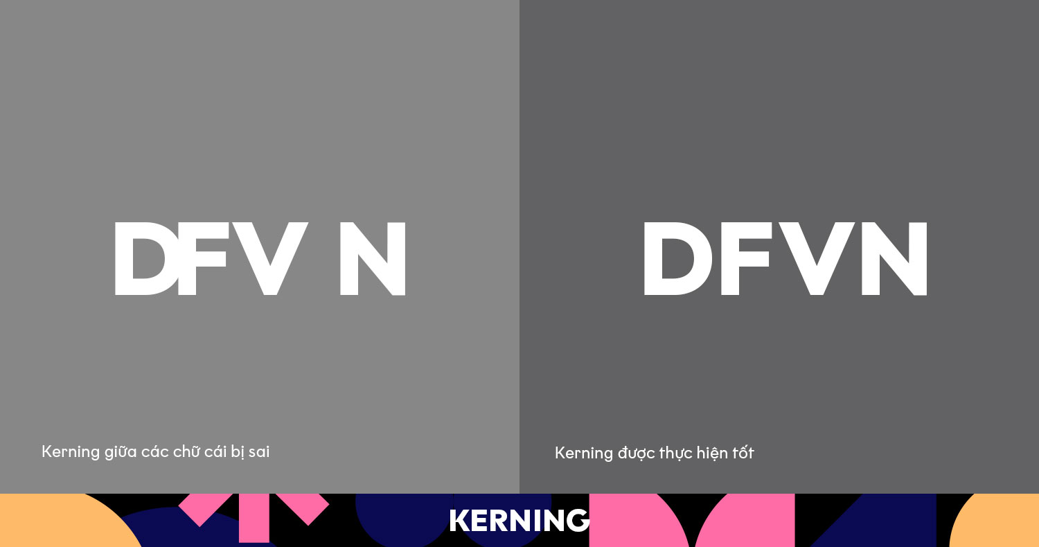 Kerning - Khoảng cách giữa 2 ký tự