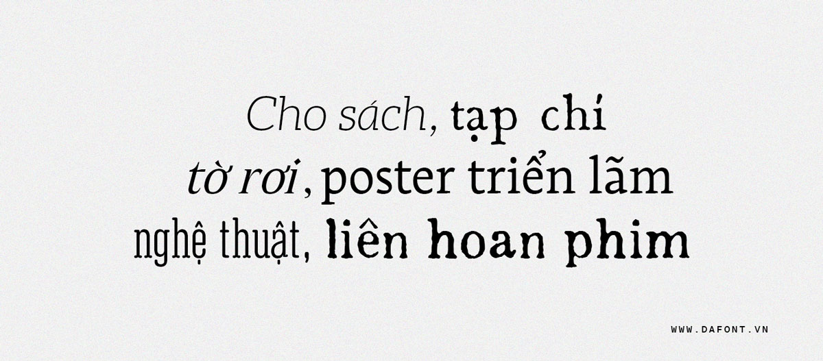 Khi nào nên chọn font serif