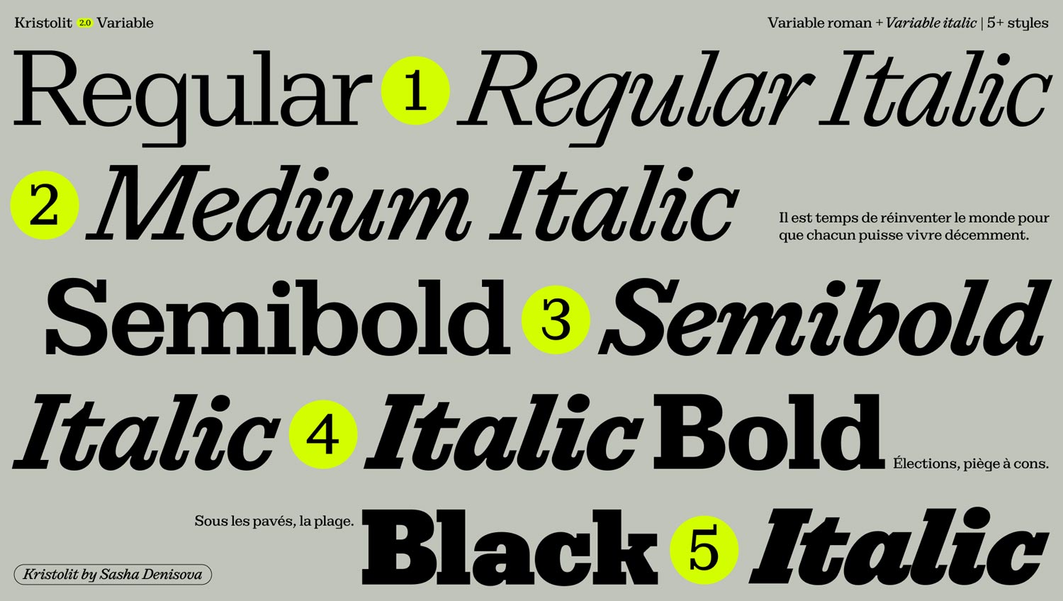 Top font đẹp tháng 11 - Kristolit by Sasha Denisova