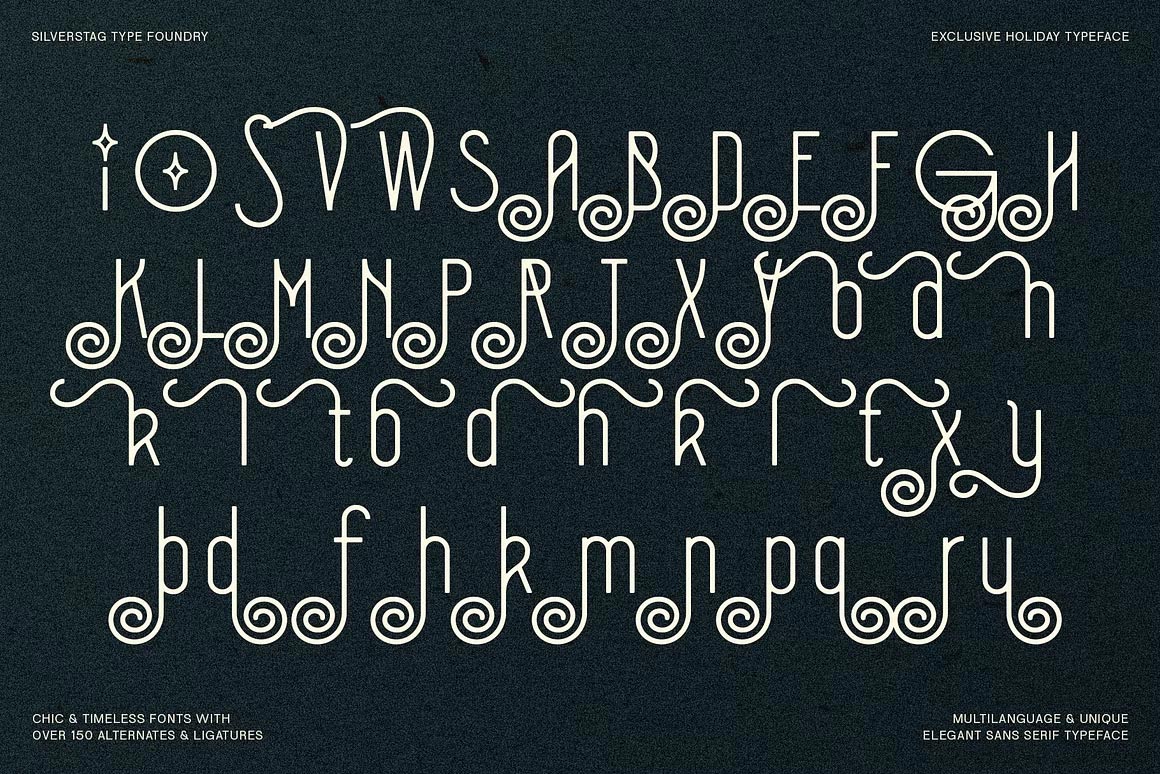 SLTF Holiday Whispers Typeface by SilverStag Type Foundry