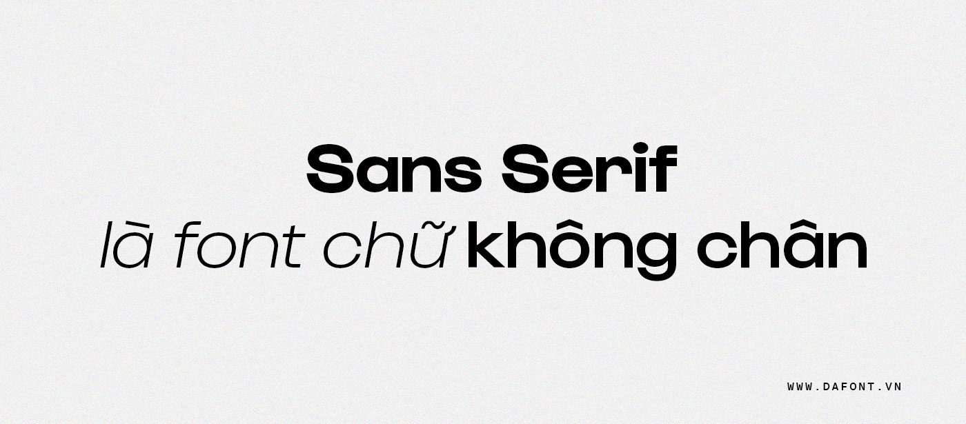 Sans Serif là gì?