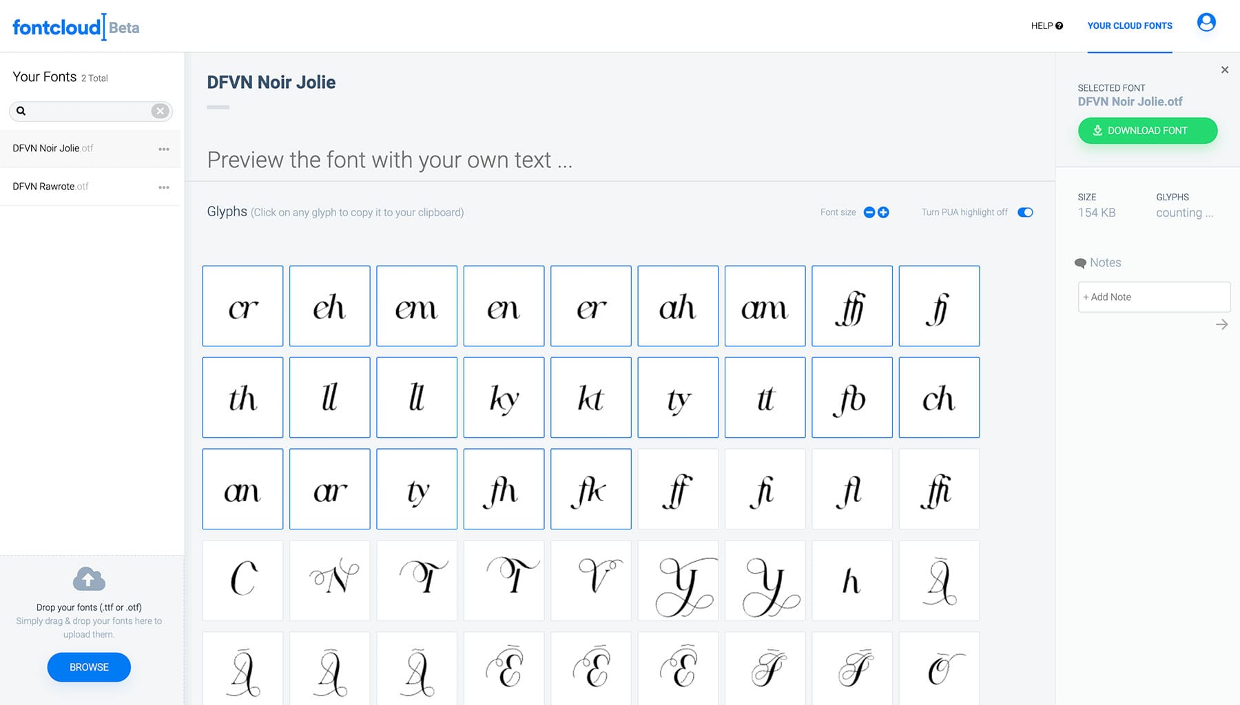 Cách sử dụng chữ ghép và ký tự thay thế trên Canva với FontCloud