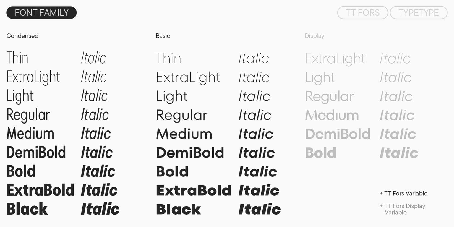 TT Fors Font Family pic2
