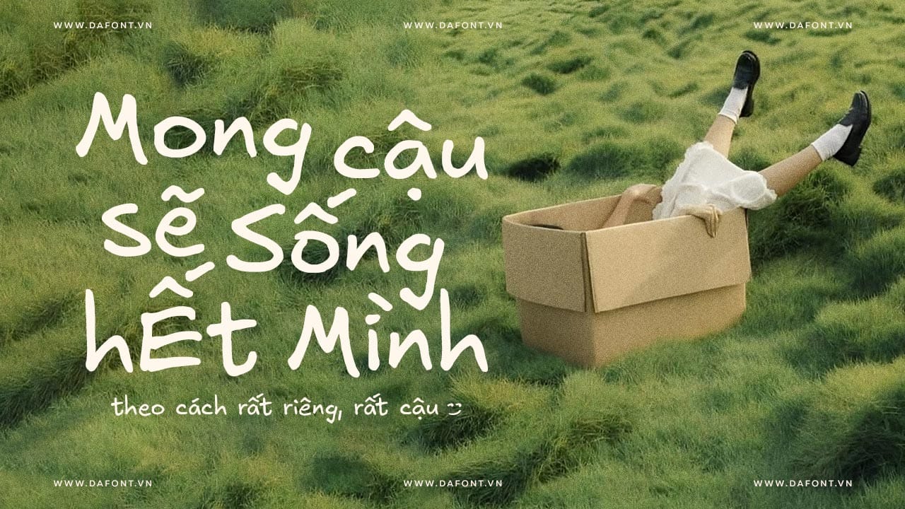 Font viet tay viet hoa Excalifont mien phi