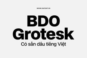 BDO Grotesk Font Family Free Download