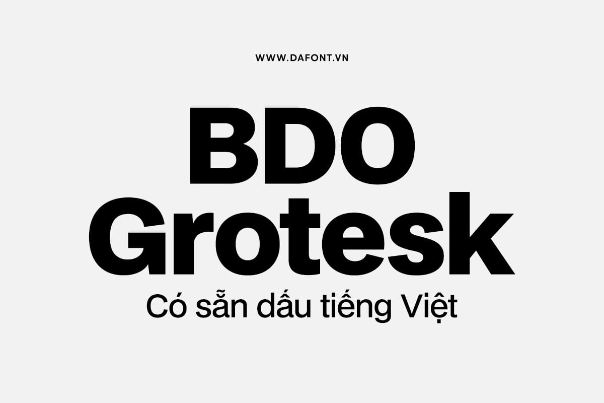 BDO Grotesk Font Family Free Download