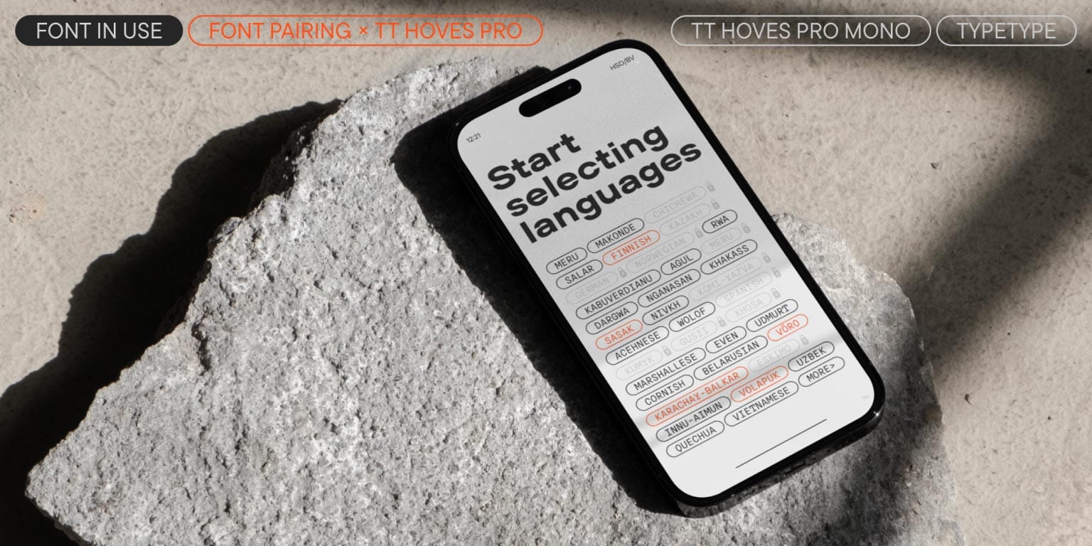 TT Hoves Pro Font Family 4