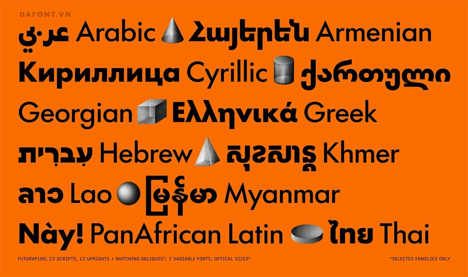 Futura100 kiểu chữ được thiết kế lại với nhiều tính năng hiện đại 4 Futura100 font pic2