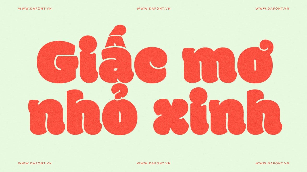 Font Việt hóa DFVN Modak - Tròn trịa, mập mạp Font Việt hóa DFVN Modak preview 2