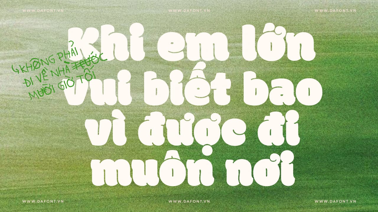 Font Việt hóa DFVN Modak - Tròn trịa, mập mạp Font Việt hóa DFVN Modak preview 3