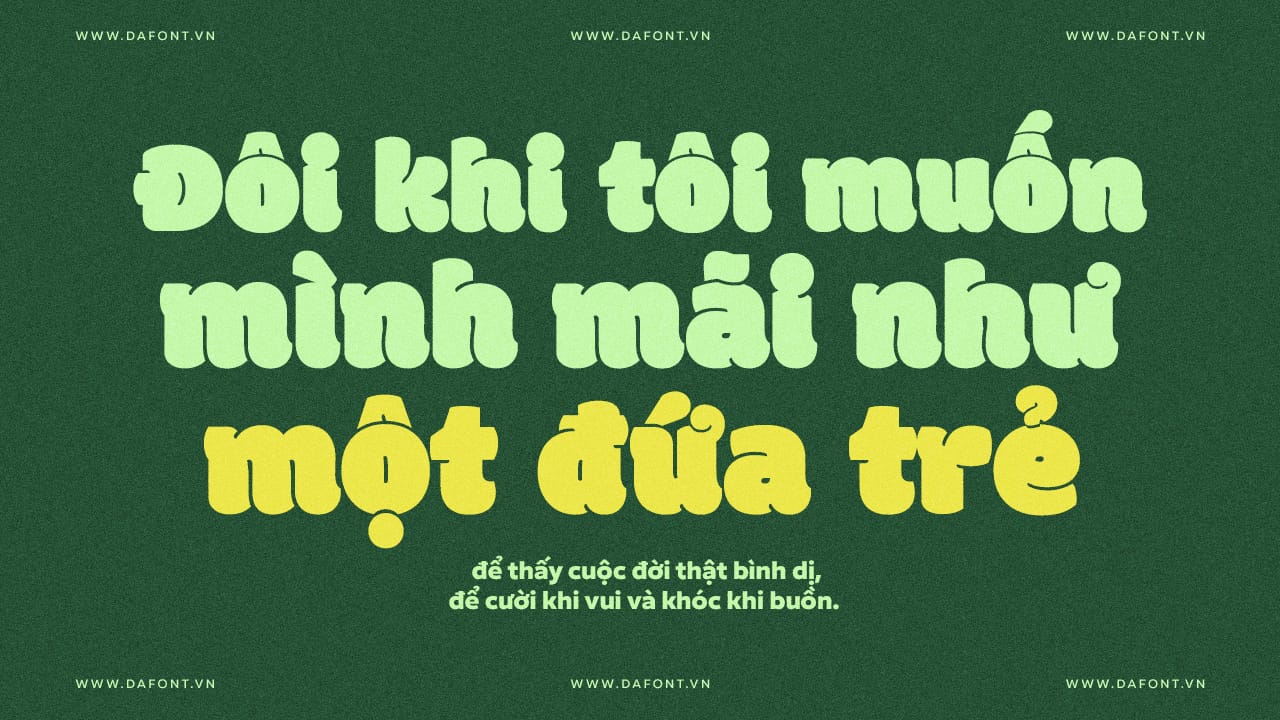 Font Việt hóa DFVN Modak - Tròn trịa, mập mạp Font Việt hóa DFVN Modak preview 4