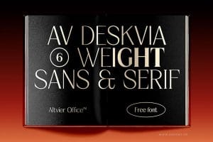AV Deskvia Variable Font Free Download