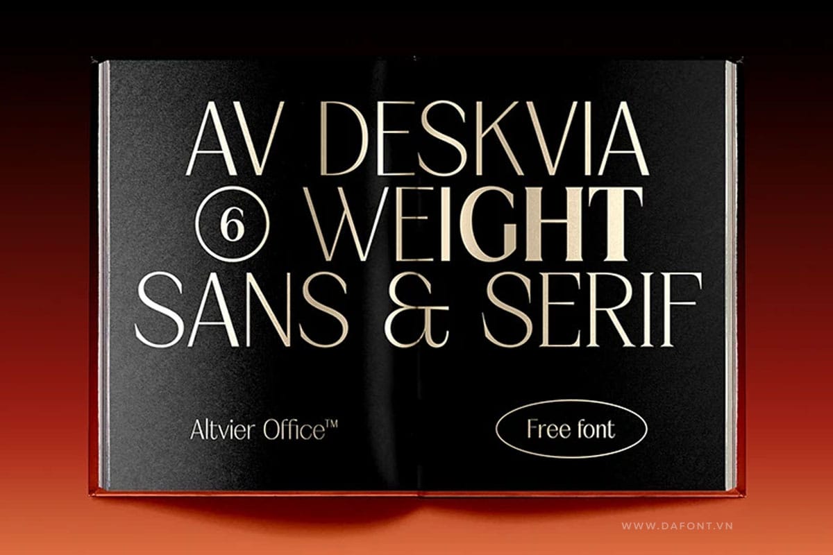 AV Deskvia Variable Font Free Download