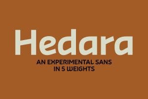 Hedra font family