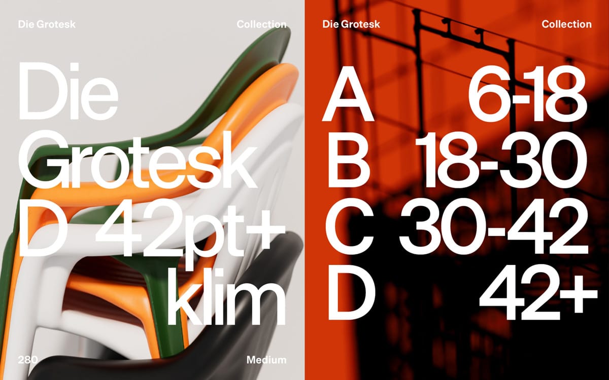 Làm mới thiết kế với những font độc đáo tháng 12/2025 3 Die Grotesk font by Kris Sowersby 1