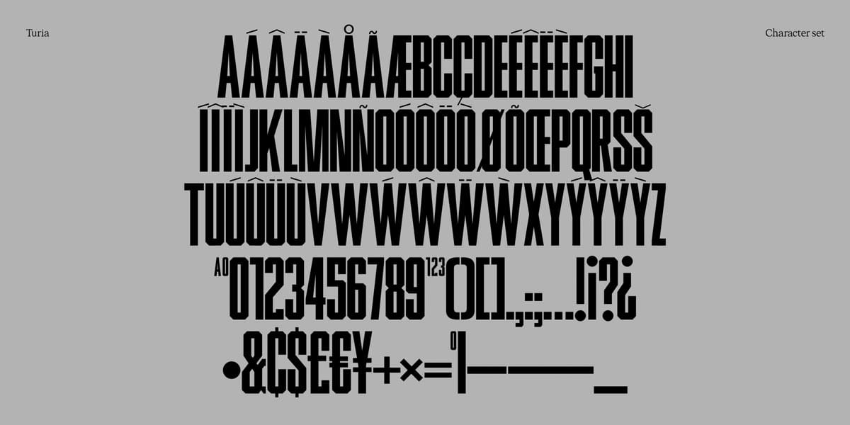 Làm mới thiết kế với những font độc đáo tháng 12/2025 14 Turia font by Alberto Molina 1