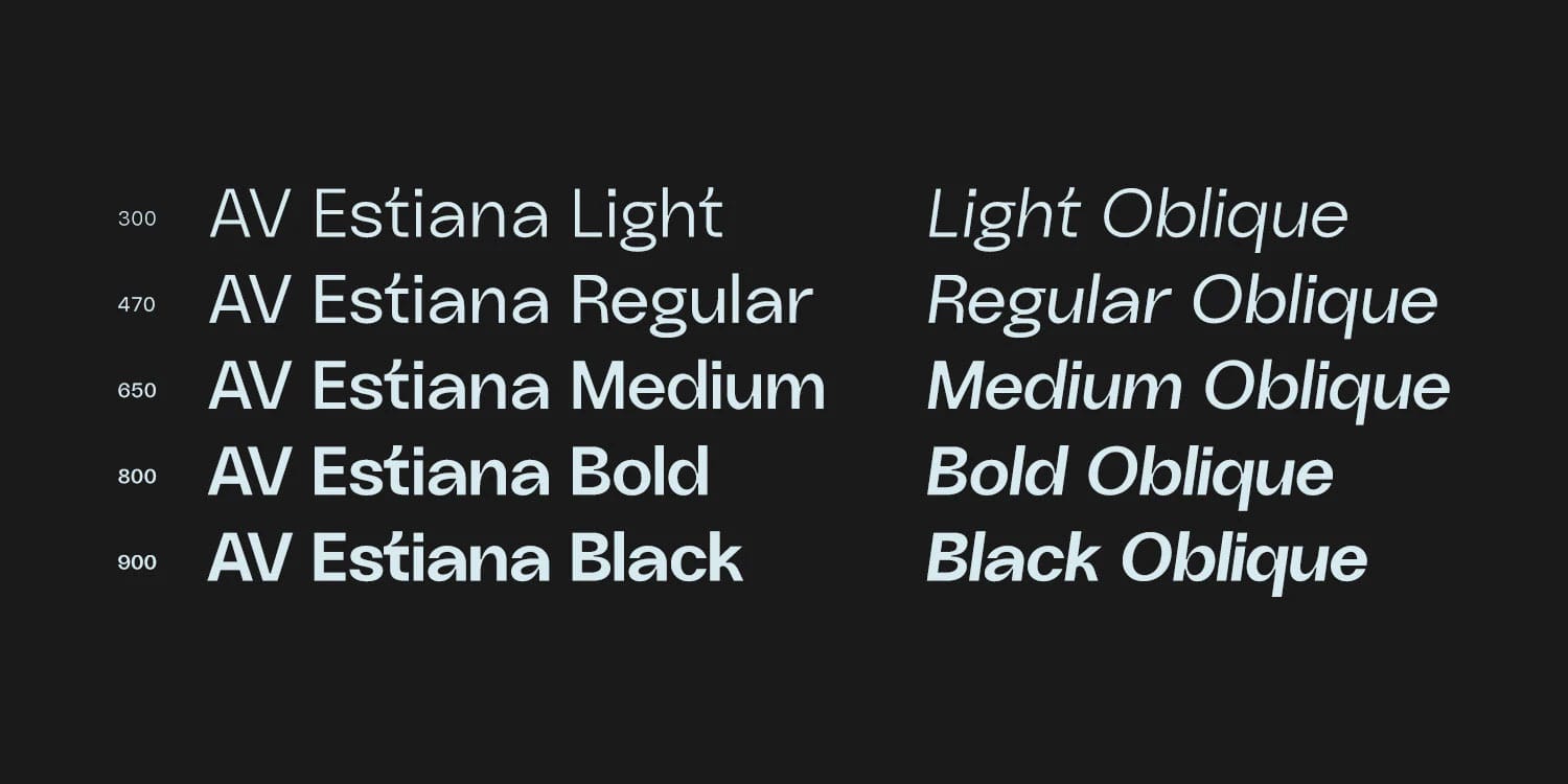 AV Estiana Font Family pic1