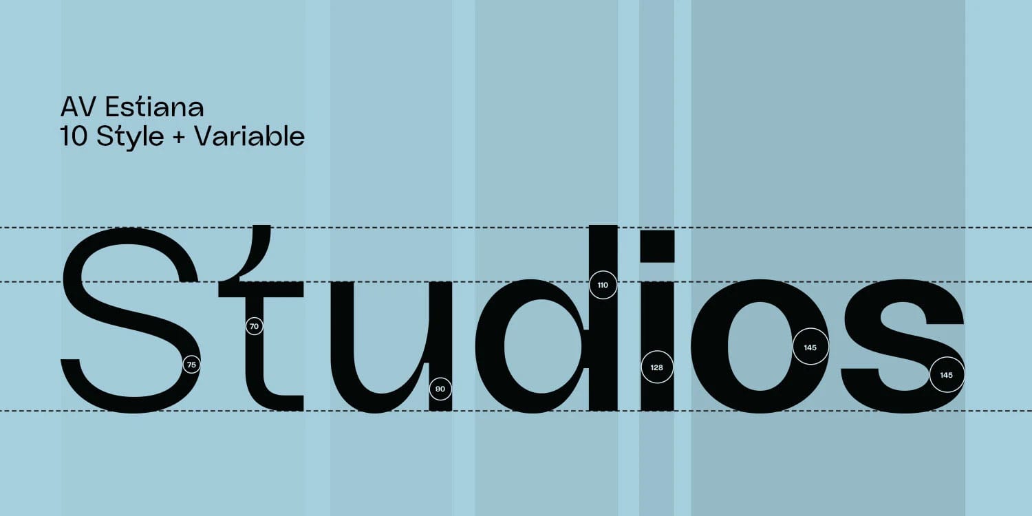 AV Estiana Font Family pic3