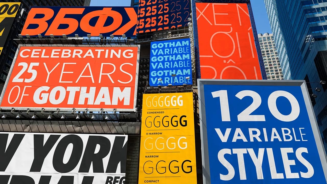 Monotypeky niem 25 nam Gomtham ra mat Gotham Gotham Variable