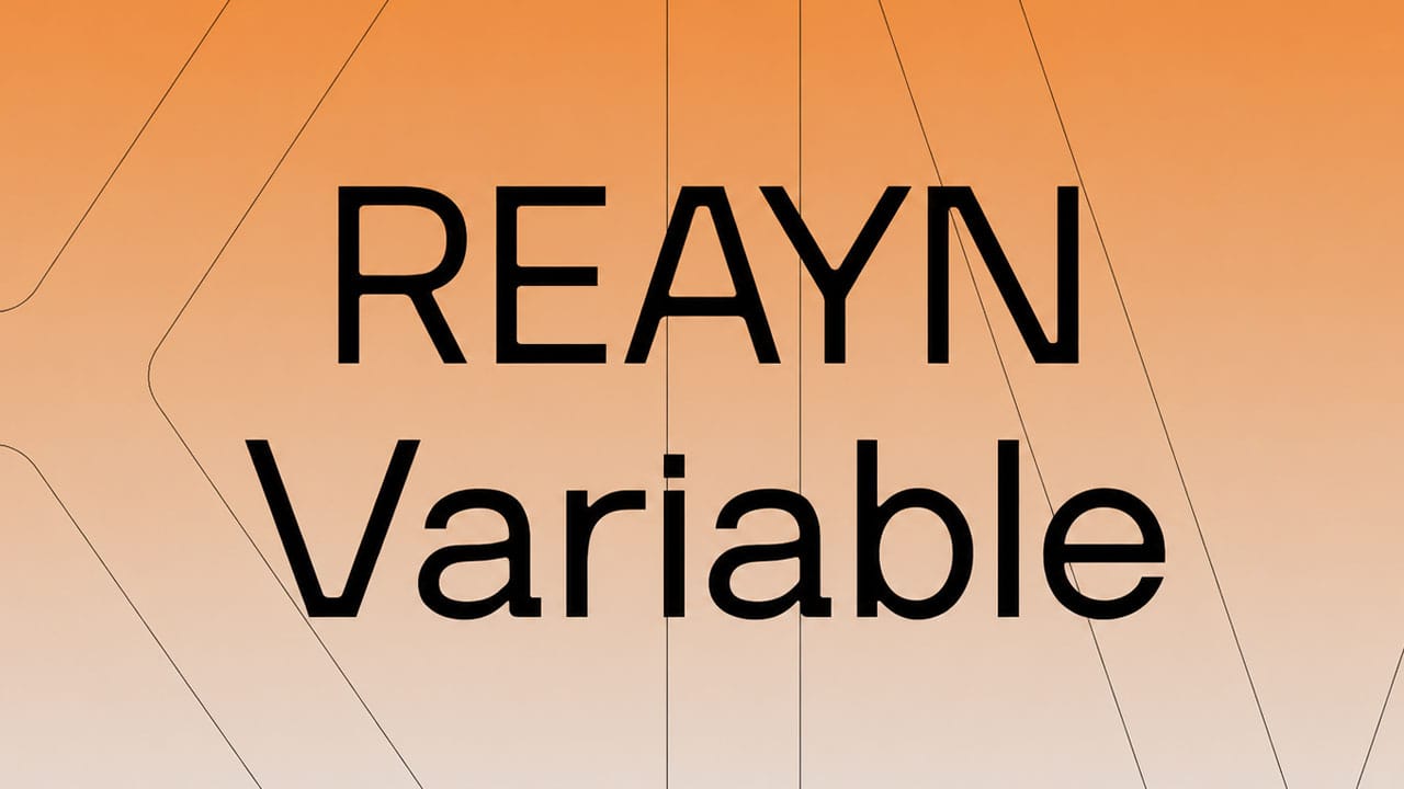 REAYN Variable font free download