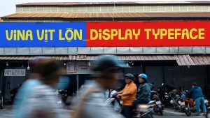 Vina Vịt Lộn – Typeface đậm chất đời sống đường phố Việt Nam Vina Vit Lon Display Typeface mien phi